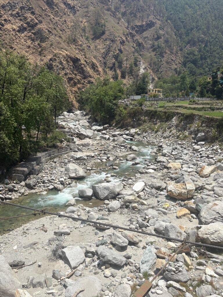 Nandakini River Crossing near Sitel Village, Wan to Pana section, Known as Lord Curzon Trail, Part of Trans Uttarakhand Traverse
